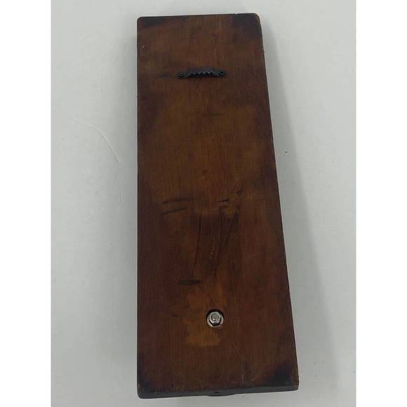 NY Times Antique Print Block Letter "U" Wood Type Repurposed Knob Hanger RARE - Picture 2 of 6